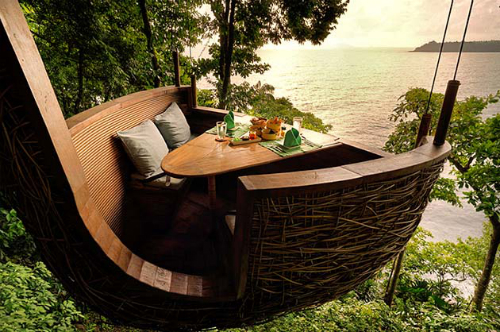 Soneva Kiri Treepod Dining
