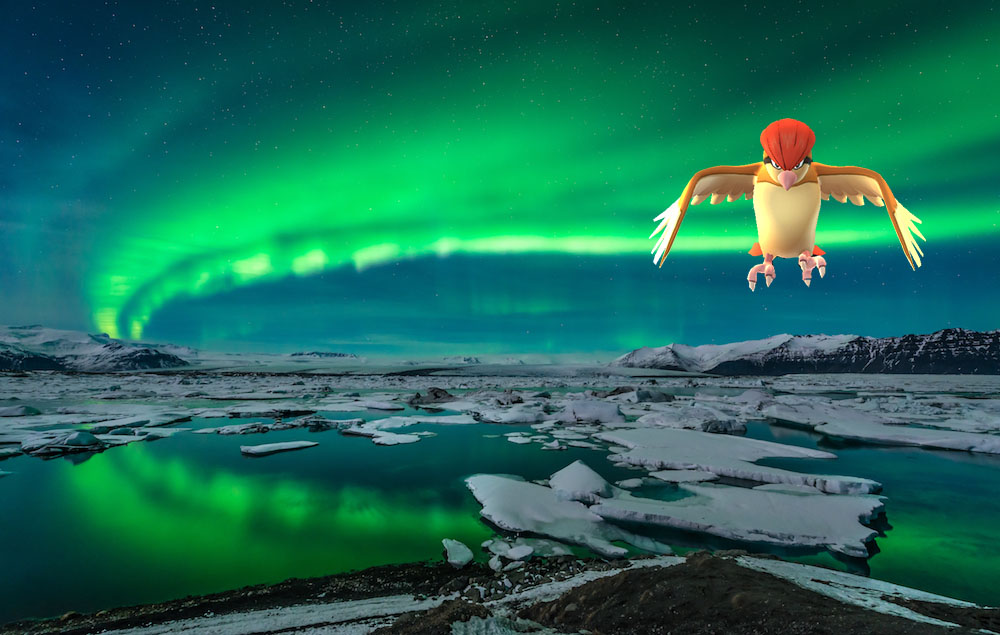 Glacier Lagoon Jokulsarlon Iceland-with pokemon