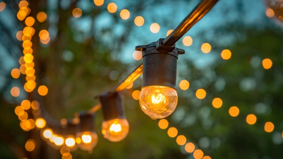 glamping string lights