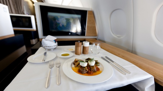 Delicious first class food